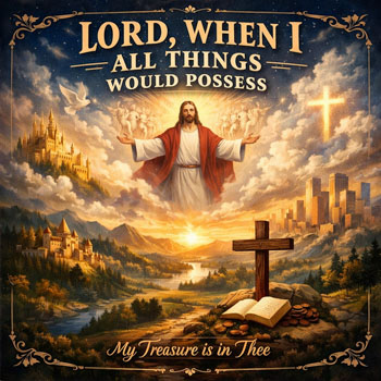 Lord, When I All Things Would Possess